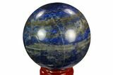 Polished Lapis Lazuli Sphere - Pakistan #123460-1
